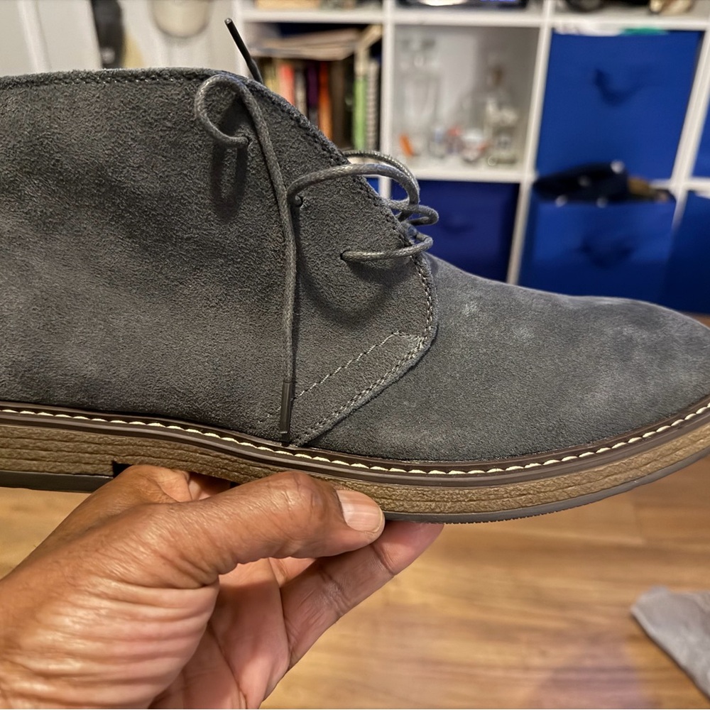 Joseph Abboud Charcoal Suede Chukka Boots